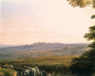 Landschaft mit Kuhhirten (Detail)
