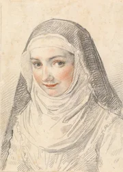 Eine junge Nonne
