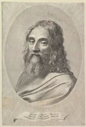 Büste des Heiligen Joseph in einem Oval