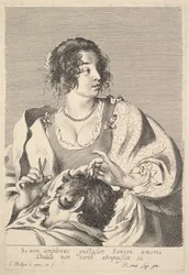 Delilah schneidet Samsons Haar