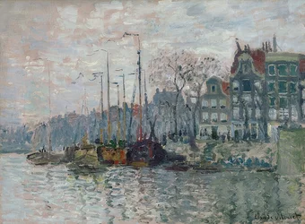 Blick auf die Prins Hendrikkade und die Kromme Waal in Amsterdam