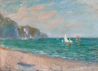 Boote unter den Klippen von Pourville, 1882