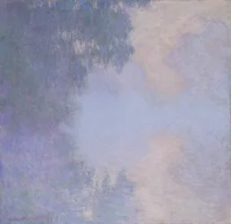 Zweig der Seine in der Nähe von Giverny (Nebel)