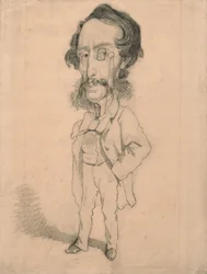 Karikatur von Mario Uchard, ca. 1858