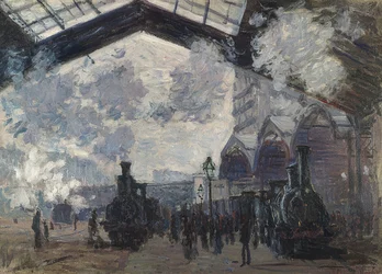 Der Gare Saint Lazare. 1877