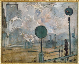 Außenansicht des Gare Saint-Lazare, Signal
