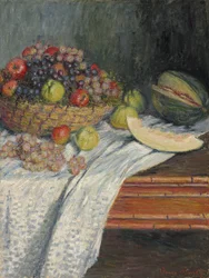 Stillleben mit spanischer Melone