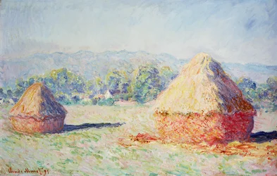 Heuhaufen in der Sonne, Morgeneffekt, 1891