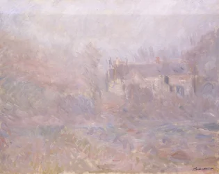 Häuser in Falaise im Nebel, 1885