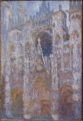 Die Kathedrale von Rouen. Das Portal, Morgensonne