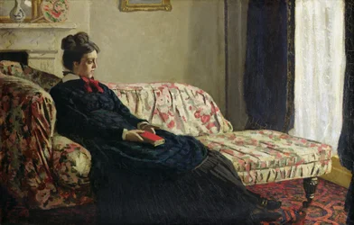 Meditation, oder Madame Monet auf dem Sofa