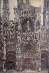 Kathedrale von Rouen, das Portal, braune Harmonie