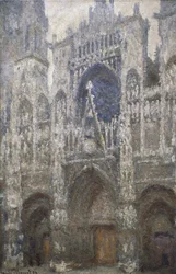 Kathedrale von Rouen, das Westportal, Harmonie in Grau, 1894
