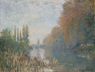 Die Ufer der Seine im Herbst
