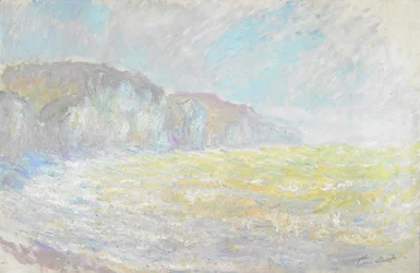 Die Klippen von Pourville, raue See