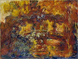 Die japanische Fußbrücke, ca. 1920