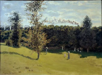 Zug auf dem Land, ca. 1870