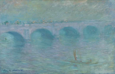 Waterloo-Brücke im Nebel