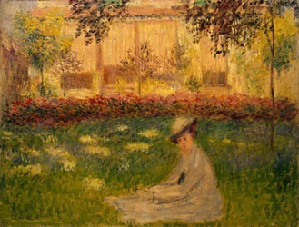 Frau im Garten