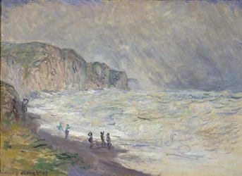 Stürmische See in Pourville