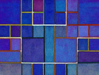 Abstrakte Blaue Gitter