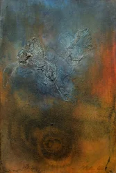 Abstrakte blau-orange Wirbel
