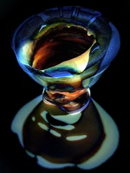 Bunte Abstrakte Glasskulptur