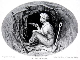 Auf der Lauer, Illustration aus „Die Geschichte der Nation“