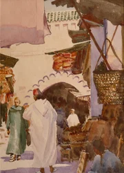 Souk der Färber, Marrakesch, 2001