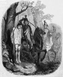 Claude Rameau von Husaren niedergeschlagen