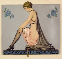 Illustration für die Broschüre der Holeproof Hosiery Company, 1922