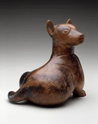 Halbsitzender Hund, Mexiko, Proto-Klassik, 100 v. Chr.-300 n. Chr.