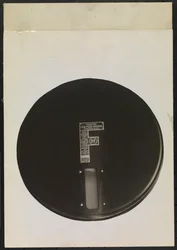Feaster Film Feed Machine für Phonographenplatten, ausgeschnitten oder maskiert, um einen leeren Hintergrund zu erzeugen