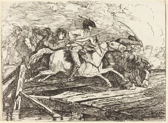 Angreifende Kavallerie