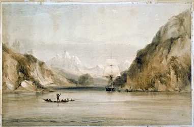 HMS Beagle in den Seewegen von Feuerland