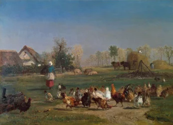 Die Hühnerfütterung