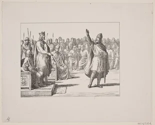 Illustration zu Svend Grundtvig, "Marsk Stig: Dänische Volksweise aus dem 13. Jahrhundert", 1861