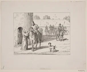Illustration zu Svend Grundtvig, "Marsk Stig: Dansk Folkevise Fra 13de Aarhundrede", 1861