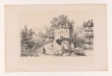 Ansicht eines Bergdorfs