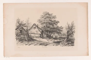 Landweg mit Bauernhof