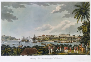 Nordostansicht von Fort Louis (Fort Saint Louis), Martinique, 5. Februar - 22. März