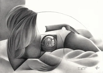 Abstrakte Nackte Reflexion
