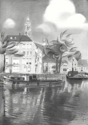 Stadtkanal-Reflexionen