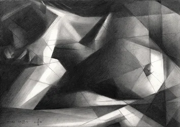 Dramatische geometrische Figur