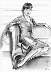 Elegante Frau posiert