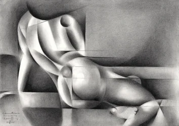 Geometrische nackte Figur