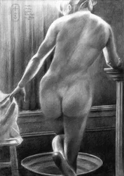 Aktstudie, nach Breitner - 23-12-25