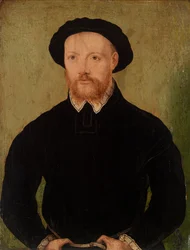 Mann mit rotem Bart