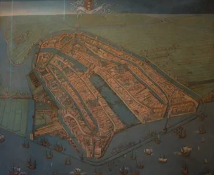 Vogelperspektive von Amsterdam