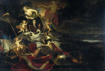 Allegorie auf den niederländischen Überfall auf die Medway